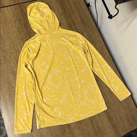 Patagonia nwot Capilene cool daily hoody pullover stretchy canary yellow top - Picture 6 of 7